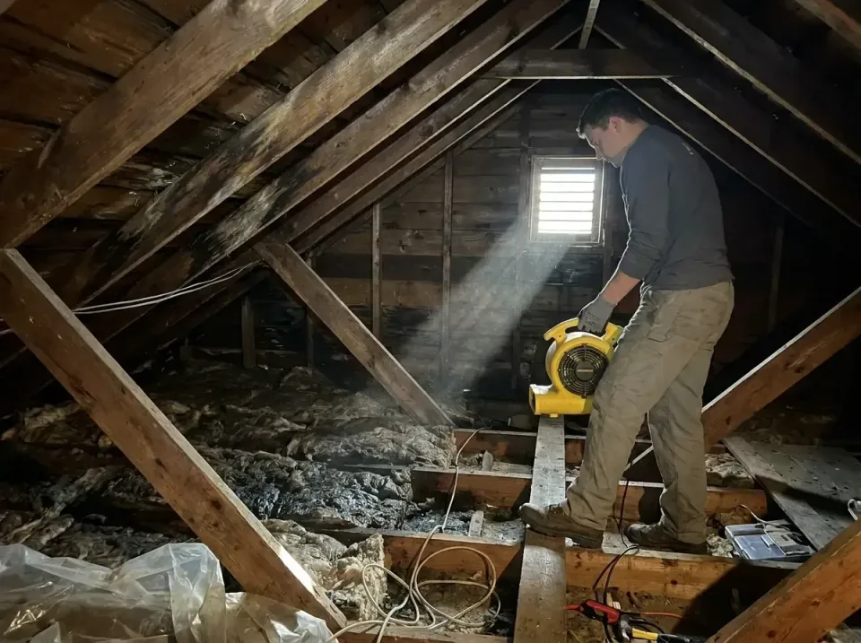 attic-water-damage-drying-proc-007 — frequently asked questions, Emergency Water Extraction & 24/7 Flood Response in Choccol…